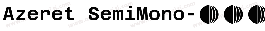 Azeret SemiMono字体转换